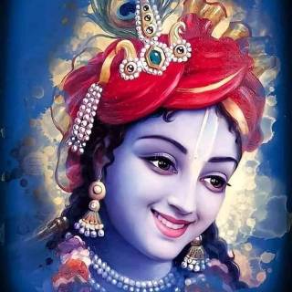 Krishna smile wallpaper