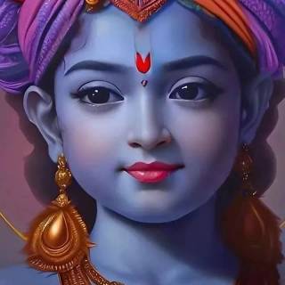 Krishna smile wallpaper
