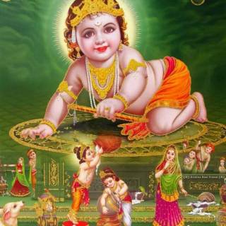 Krishna smile wallpaper