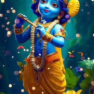 Krishna smile wallpaper