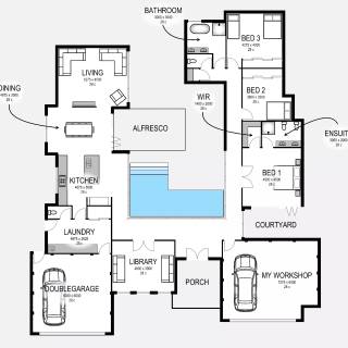 Building plan wallpaper