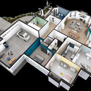 Building plan wallpaper