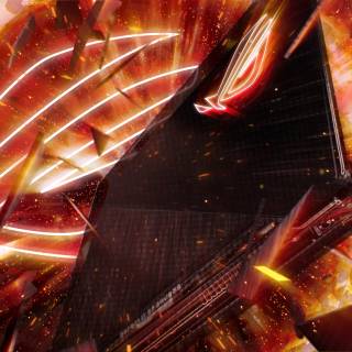 Gaming orange wallpaper