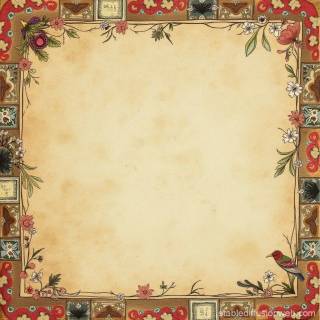 Victorian collage wallpaper