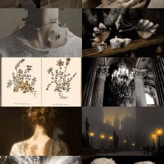 Victorian collage wallpaper