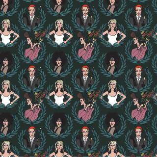 Victorian collage wallpaper