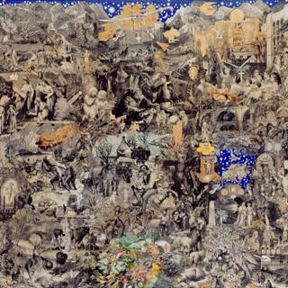 Victorian collage wallpaper