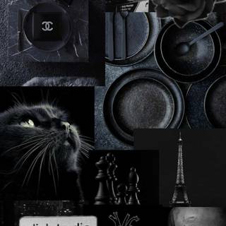 Gothic aesthetic collage wallpaper