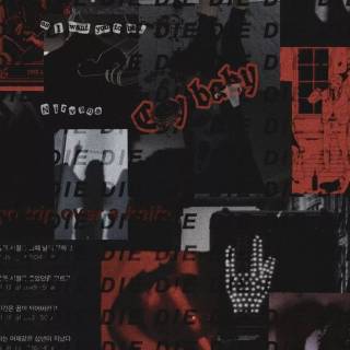 Gothic aesthetic collage wallpaper