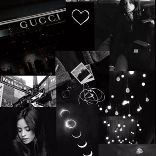 Gothic aesthetic collage wallpaper