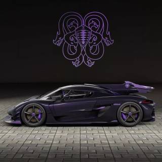 Koenigsegg Jesko purple wallpaper
