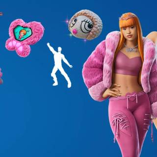 Ice Spice Fortnite skin wallpaper