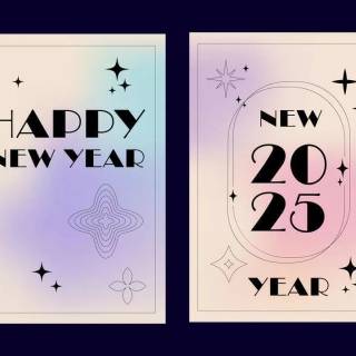 Aesthetic New Year 2025 wallpaper