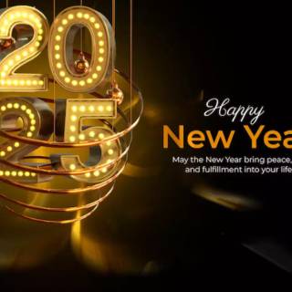 Aesthetic New Year 2025 wallpaper