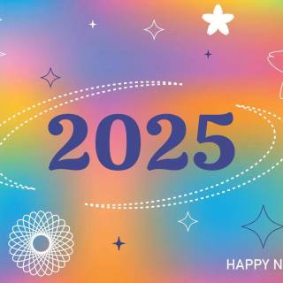 Aesthetic New Year 2025 wallpaper