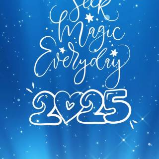 Aesthetic New Year 2025 wallpaper