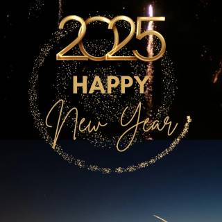 Aesthetic New Year 2025 wallpaper