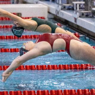 Female swimmer wallpaper