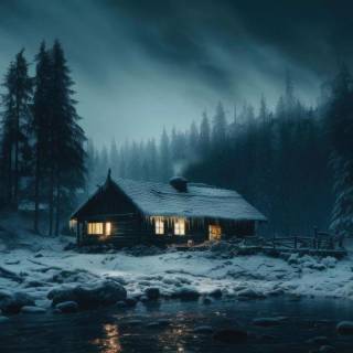 Dark cabin wallpaper