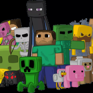 Minecraft icon wallpaper