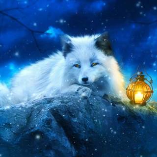 Anime fox spring wallpaper