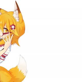 Anime fox spring wallpaper