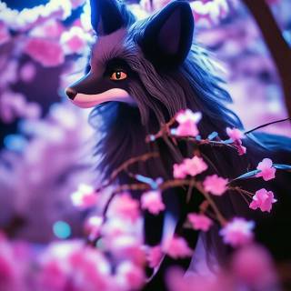 Anime fox spring wallpaper