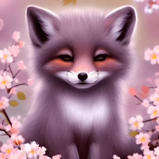 Anime fox spring wallpaper