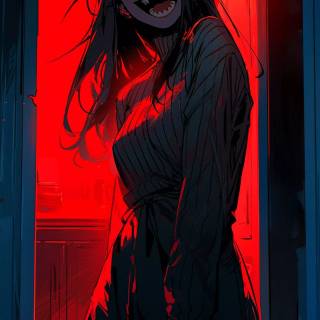 Scary monster girl wallpaper