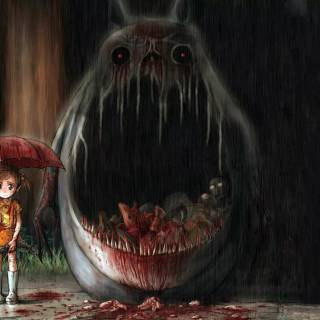 Scary monster girl wallpaper