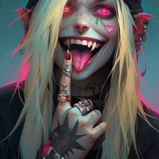 Scary monster girl wallpaper