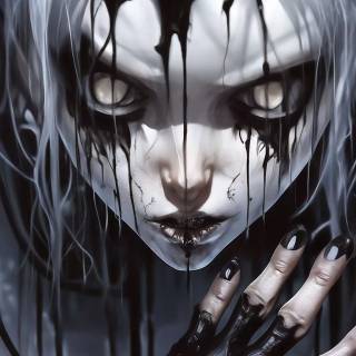 Scary monster girl wallpaper