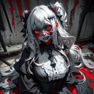 Scary monster girl wallpaper