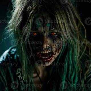 Scary monster girl wallpaper