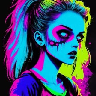 Scary monster girl wallpaper