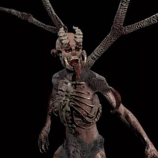 Scary monster girl wallpaper