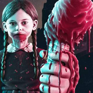 Scary monster girl wallpaper