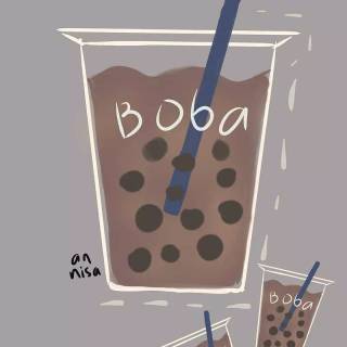 Chocolate boba wallpaper