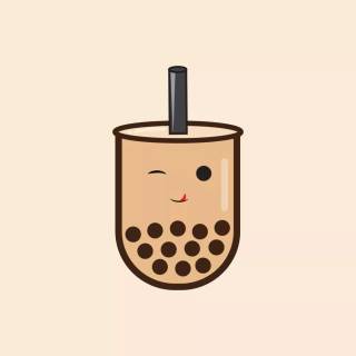 Chocolate boba wallpaper