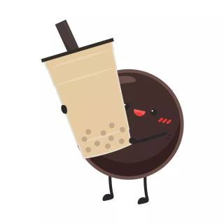 Chocolate boba wallpaper