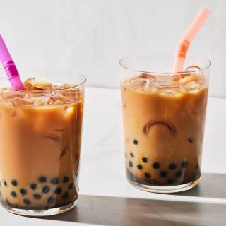 Chocolate boba wallpaper