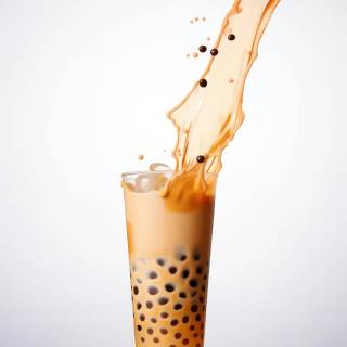 Chocolate boba wallpaper