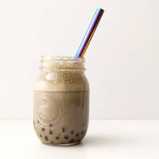 Chocolate boba wallpaper