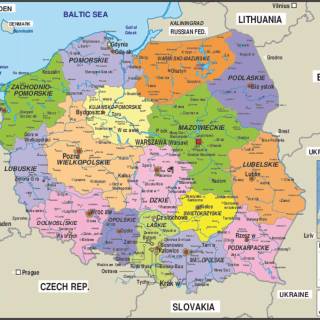 Poland map wallpaper