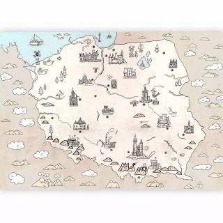 Poland map wallpaper