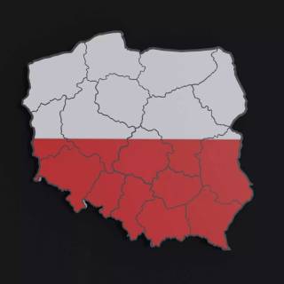 Poland map wallpaper