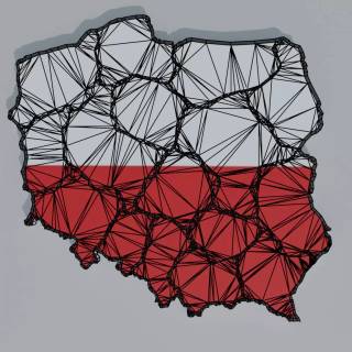 Poland map wallpaper