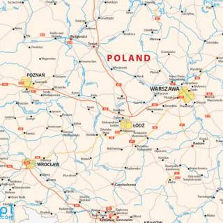 Poland map wallpaper