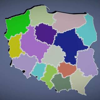 Poland map wallpaper