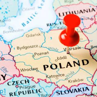 Poland map wallpaper